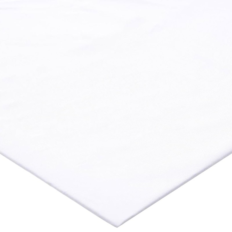 Playette Bamboo Travel Cot Fitted Sheet, White, Machine Washable (73x105x10cm)