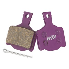 HARFINGTON Disc Brake Pad 1.19" x 1.32" Semi-Metallic Resin Bike Brake Pads with Pin for BB7 M355 M446 M640 Mountain Road Bikes, Purple