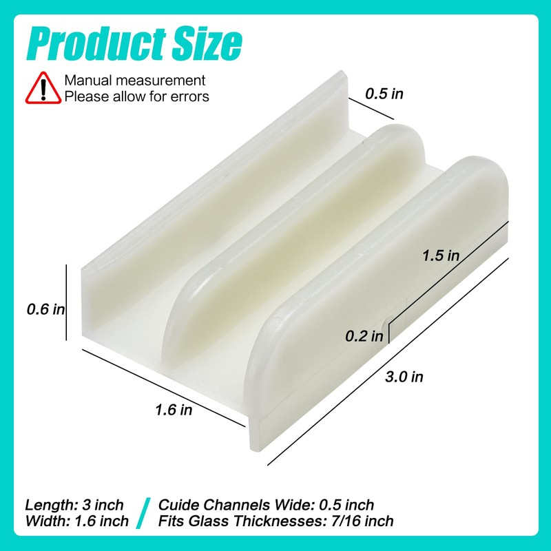 M6219 Sliding Shower Door Bottom Track, suitable for sliding shower