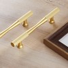 CILEYTION 10 Pack Gold Matte Gold Cabinet Handles, 96mm x