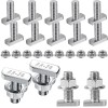 Yeasing T Bolt Set M8x20mm T Slot Drop-in Bolt Hammer Head Bolts T Shape Stud Sliding...