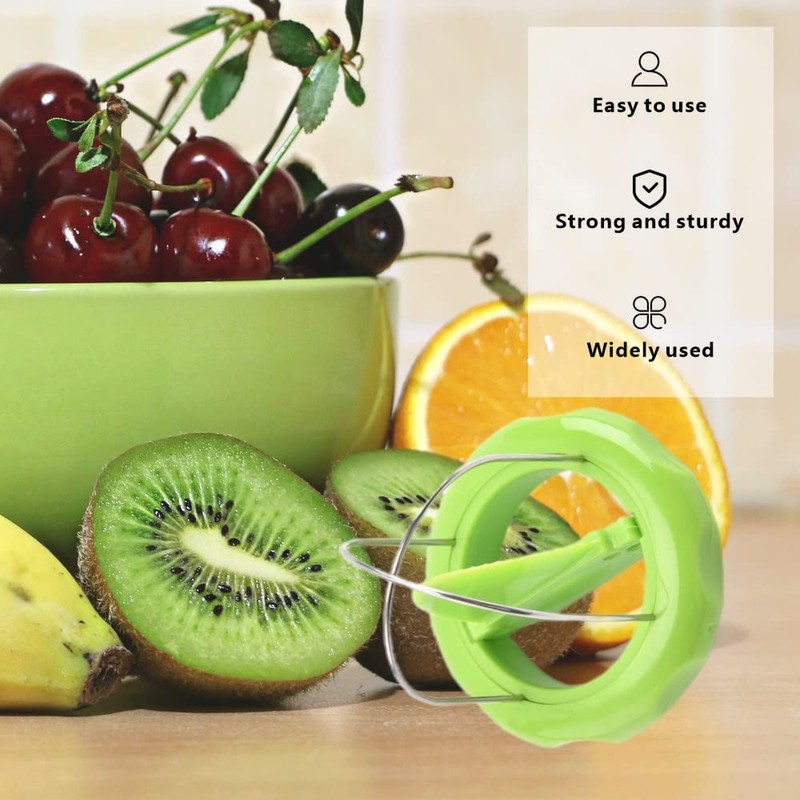 Kiwi Cutter Stainless Steel Kiwi Slicer Portable and Useful Kiwi