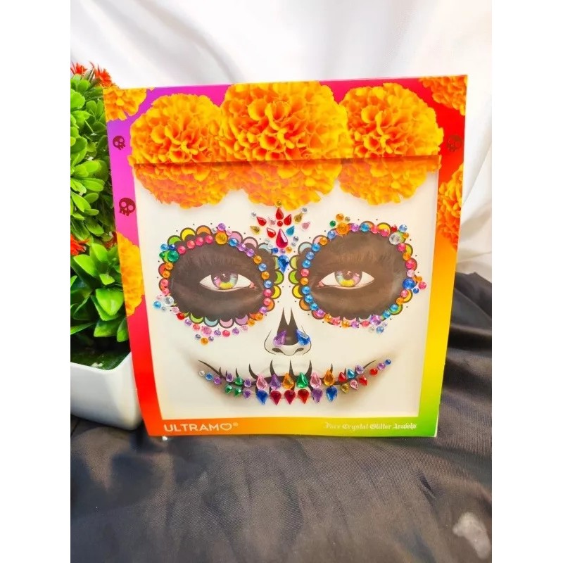 Ultramo Set De 5 Face Gems Catrina Rostro Ultramo Stickers