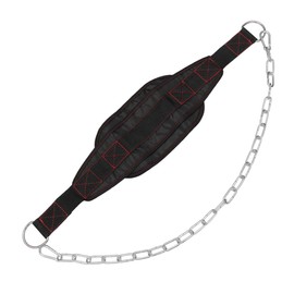 KICHOUSE Iron Weightlifting Waist Belt Chain Oxford Sports Belt for Squats Men's Gym Equipment