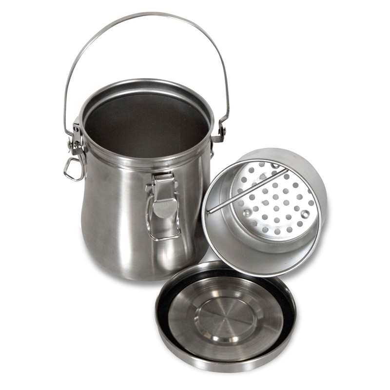 Newton Air-Tight Stainless Steel Brush Washer- Deluxe Leak-Proof Paintbrush Cleaning