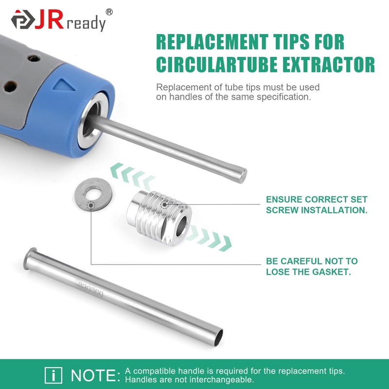 JRready JRconDRK00B09-03 Upgraded Replacement Tips for Pin Removal Tool 9PCS