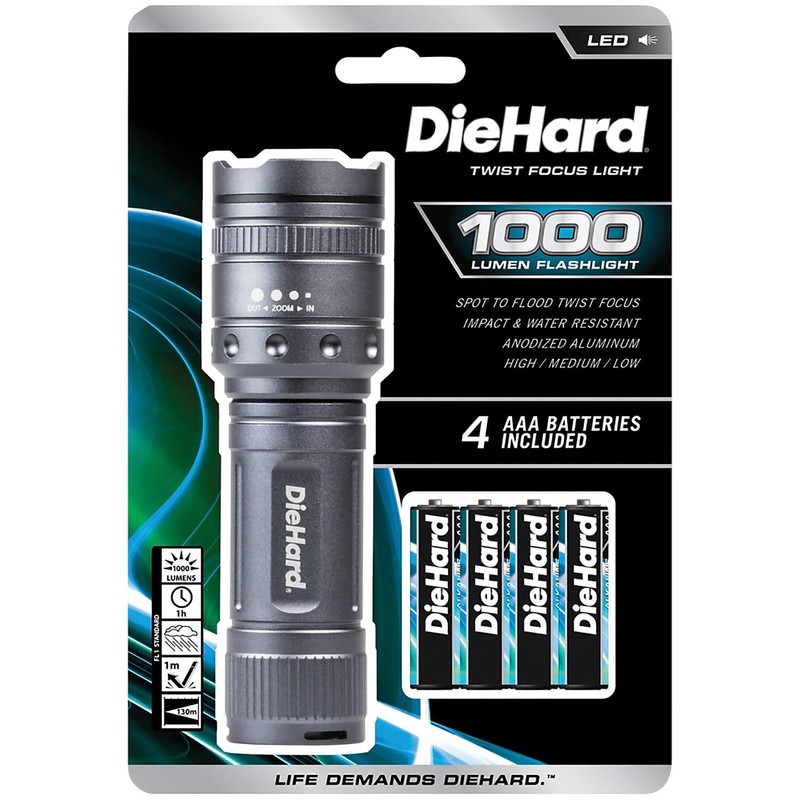 DieHard 1,000 Lumen Precision Focus Flashlight, 41-6122