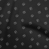 oneOone Cotton Poplin Twill Black Fabric Retro Dice DIY Clothing
