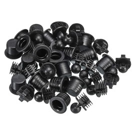 MECCANIXITY Speaker Grill Guides Plastic Black Ball Socket Type Dia 10.6mm for Speaker Parts Accessories Pack of 20