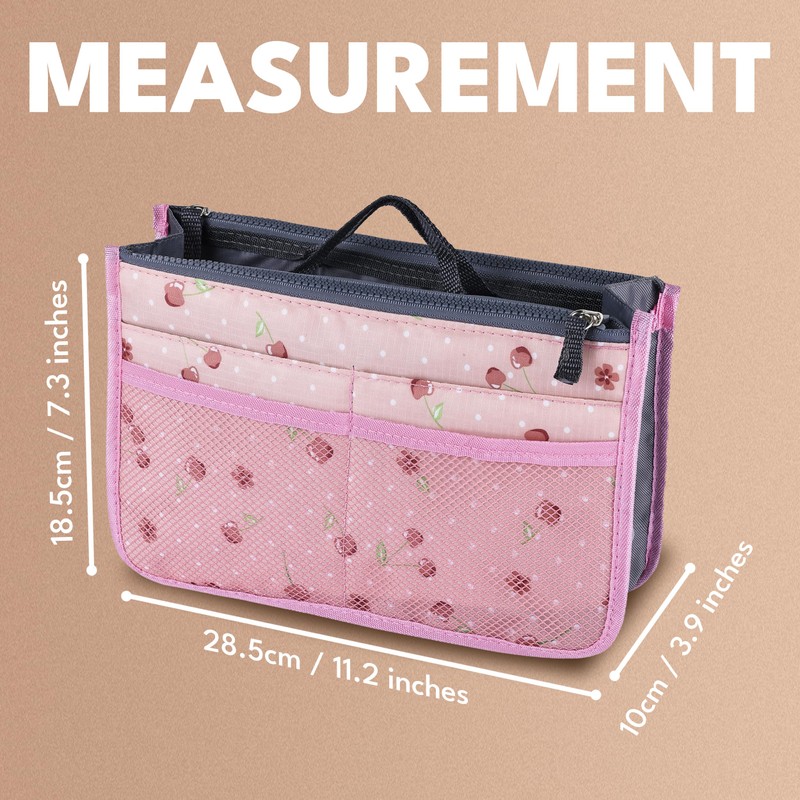 JJ PRIME - Multi Compartment Bag Handbag Insert | Expandable