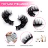 False Eyelashes, 10 Pairs, 7D Artificial Eyelashes Set, Natural Look,