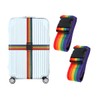 Rainbow Luggage Strap – Adjustable Travel Suitcase Belt with Hook