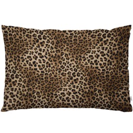 EKOBLA Throw Pillow Cover Leopard Print Pattern Safari Wild Animal Theme Pattern Leo Skin Cheetah Tiger Decor Lumbar Pillow Case Cushion for Sofa Couch Bed Standard Queen Size 20x30 Inch