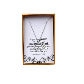 Tobestu Mustard Seed Faith Necklace Seed Charm Christian Pendant Religious Jewelry Inspirational Gift for Women Y1030-2D (Round)