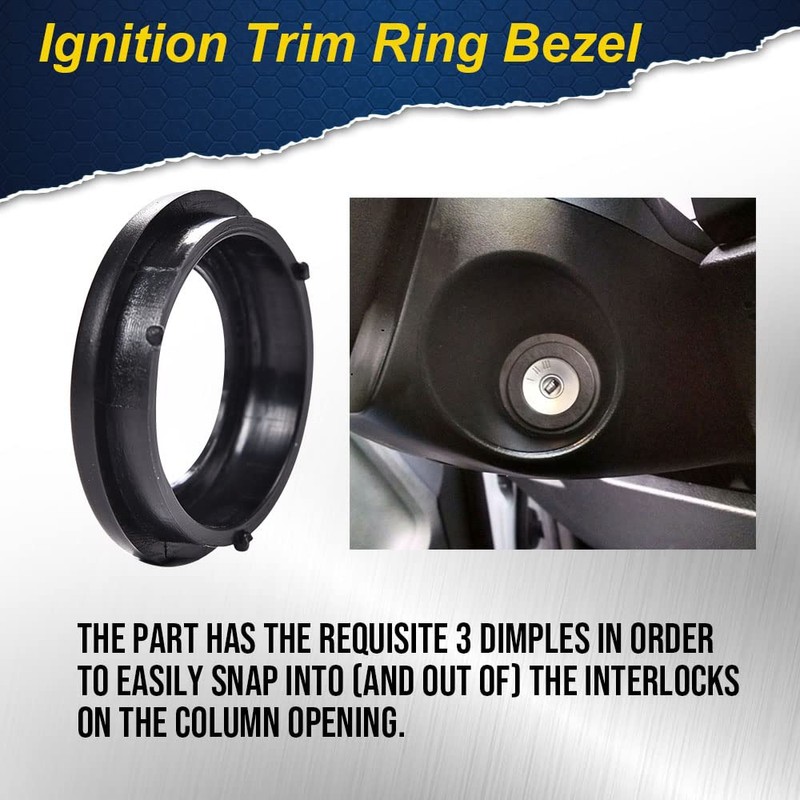 G-PLUS Ignition Trim Ring Bezel Compatible with 2019 2020 2021