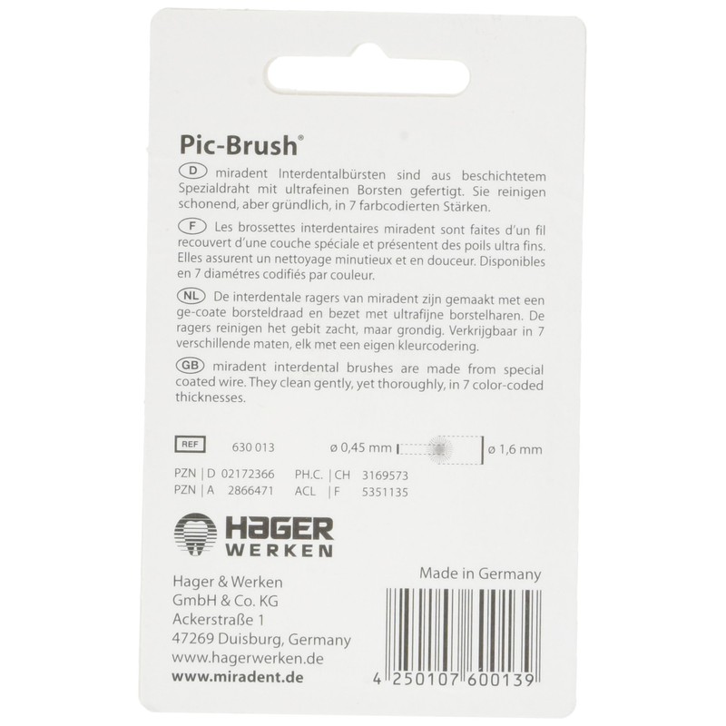 Miradent Professional Prophylaxis Pic-Brush Replacement Brushes - Pink - Pack