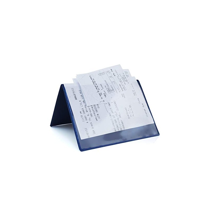 StoreSMART - Two Pocket Plastic Card Caddy – Receipt Holder