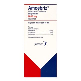 Amoebriz Suspensión Pediátrica 60/10 Mg, 1 Frasco 10 Ml