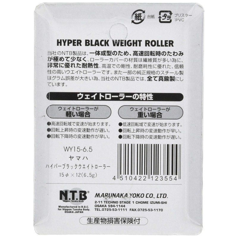NTB WY15-6.5 Weight Roller