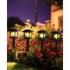Albelt Solar Pathyway Lights Outdoor, 8 Pack Waterproof Solar Garden
