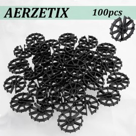 AERZETIX - C65226 - Set of 100 reinforcement wedges for reinforced steel from Ø8 to Ø12-20 mm cover - for vertical mounting - formwork accessories for clipping in - made of plastic - anchor holder