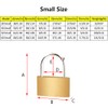Outdoor Brass Padlock Suitcase Padlock Short/Long Shackle Weatherproof Metal Locks