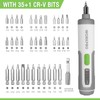 WORKPRO 4V Electric Screwdriver, Rechargeable Cordless Screwdriver Set with 35