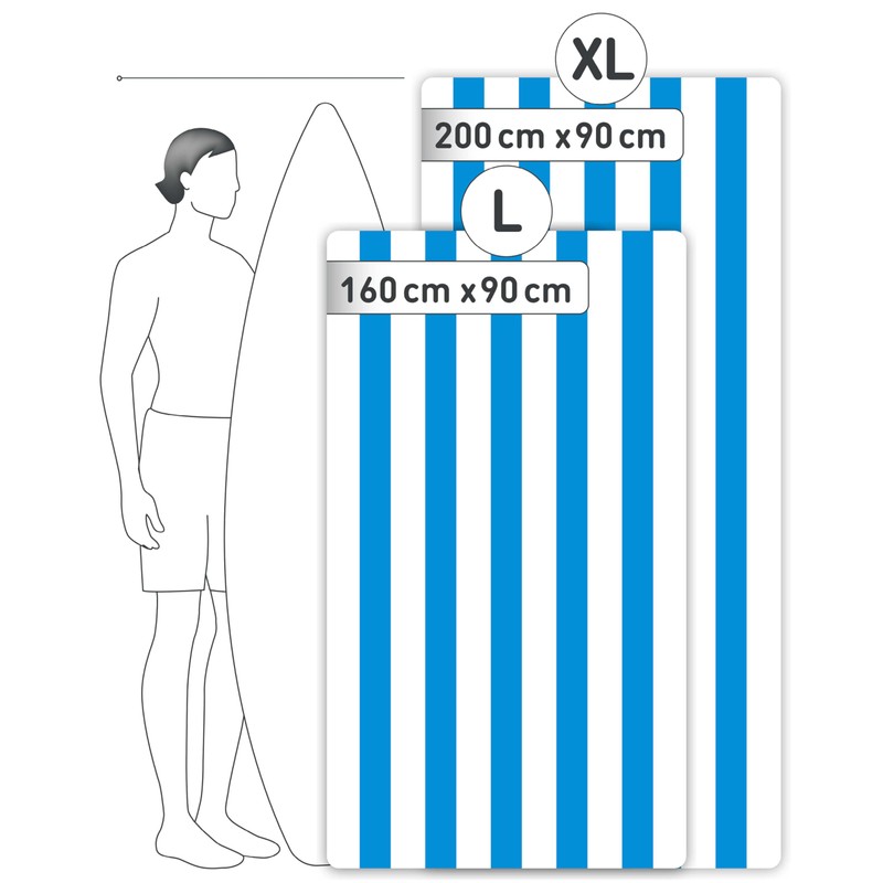 Fit-Flip Beach towel microfibre - large quick dry towels -