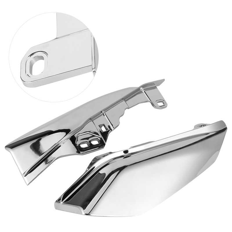 2Pcs Air Deflector Trim Heat Shield Motorcycle MidFrame Trim Fit