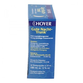 Hoyer Good Night Drinking Ampoules 10 x 10 ml