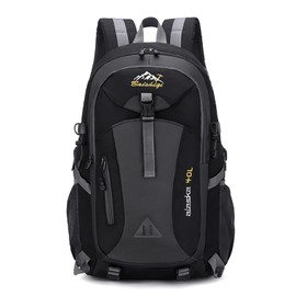 Jupsk 40L Rucksack for Men, Large Hiking Backpack Waterproof Lightweight Daypack Multi-functional for Travelling Camping Cycling Outdoor Sports Black