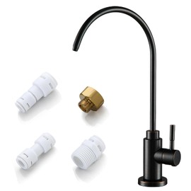 Water Filter Faucet, VMASSTONE Reverse Osmosis Faucet Fits Most RO Units or Water Filtration System in Non-Air Gap, Lead-Free Stainless Steel Drinking Water Faucet for Bar Kitchen Sink, RV (DM001 ORB)