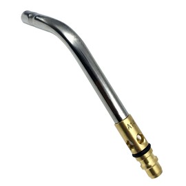 0386-0105 A-14 1/2" Turbo Torch Tips for G-4 or PLF-A5 Handles, Soft Solder 2 to 3-1/2", Silver Braze 1 to 2", Air Acetylene, Manual Lighting, Quick Connect, Removable Orifice Screw