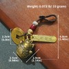 Lucky Cat Keychain with Five Emperor Coins – Feng Shui
