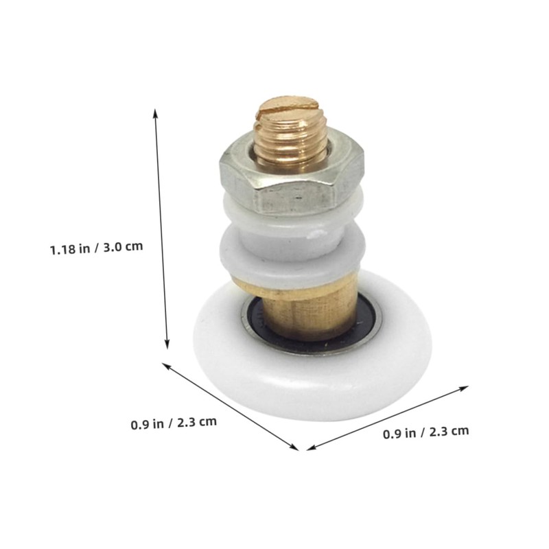 LALAFINA 4Pcs Sliding Shower Door Rollers Replacement Parts Eccentric Wheel