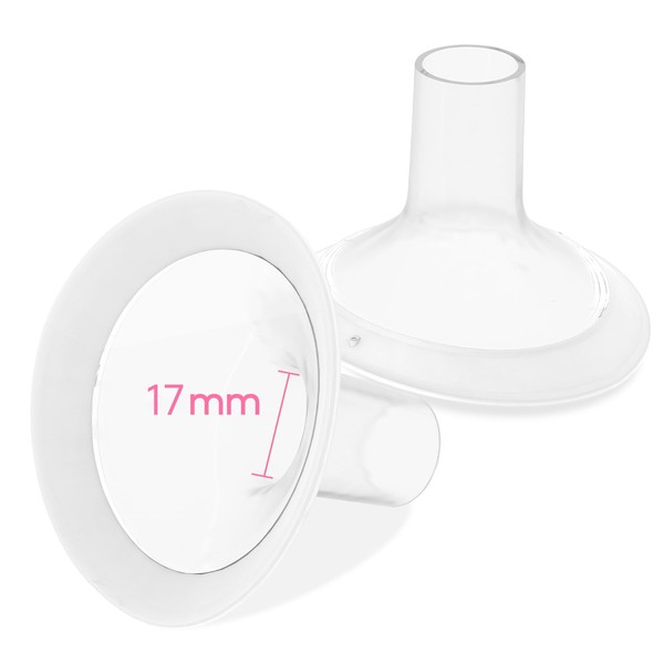 Breast Pump Parts for Medela, 17MM Oval Soft Flanges w/