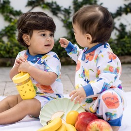 Burt's Bees Baby Boys Footless Pajamas, Sleep and Play Loose Fit, 100% Organic Cotton Soft One-piece PJs, Sizes NB to 6-9 Months