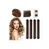6pzs Curly Ondas En Cabello Rizos Sin Calor Tubo+gorro Satin