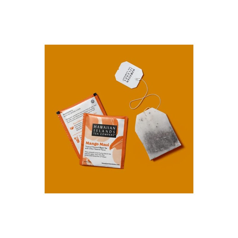 Hawaiian Islands Tea Company Mango Maui Black Tea, All Natural