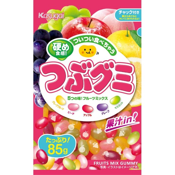 Kasugai confectionery Tsubu gummy 85g x 6 bags
