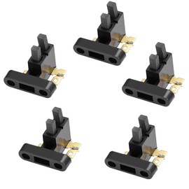 5PCS Universal Generator Carbon Brush Assembly for Head Champion Honda Harbor Freight 4KW 5KW 7KW, 2 Single Blade Connectors
