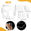 PH PandaHall Milling Template for Woodworking Honeycomb Cutter Stencils Transparent