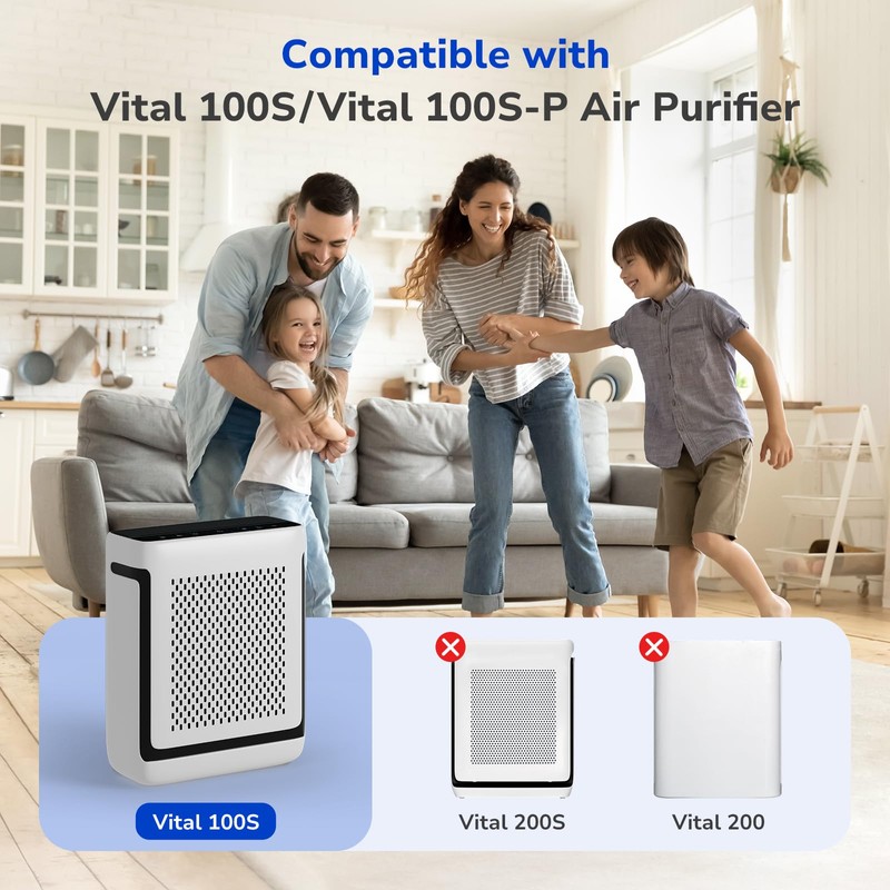 Fil-fresh Vital 100S Replacement Filter, Compatible with LEVOIT Vital 100S