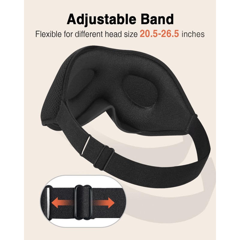MABAO Sleep Mask for Side Sleeper, Eye Mask for Sleeping