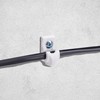 Sfcddtlg 25 Pcs White Down Wall Clips - Wire Shelf