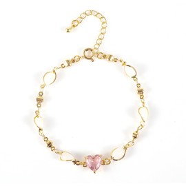 (June) Heart Birthstone bracelet unlimited love bracelet women and girls heart Birthstone 12 month birthstone bracelet suitable for mother, wife, girl, sisters, birthday, mother's day, valentine's day