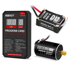 OGRC MINI 2030 1/18 RC Sensored Brushless Racing Motor with 30A ESC LED Program Card Combo for TRX4M 1/18 Scale RC Crawler Upgrade Parts