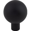 Barrington Brookline Round Knob Finish: Flat Black