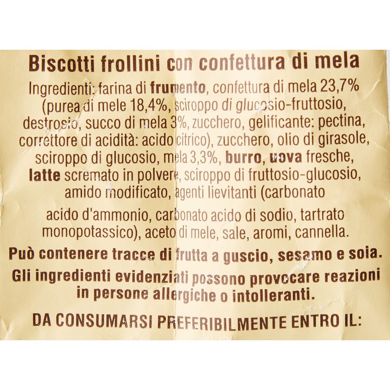 Mulino Bianco "Cuor Di Mela" 11.5 Oz Bag