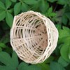 Baoblaze 2pcs Bamboo Canary Nest toy Finch Breeding Nesting Hanging
